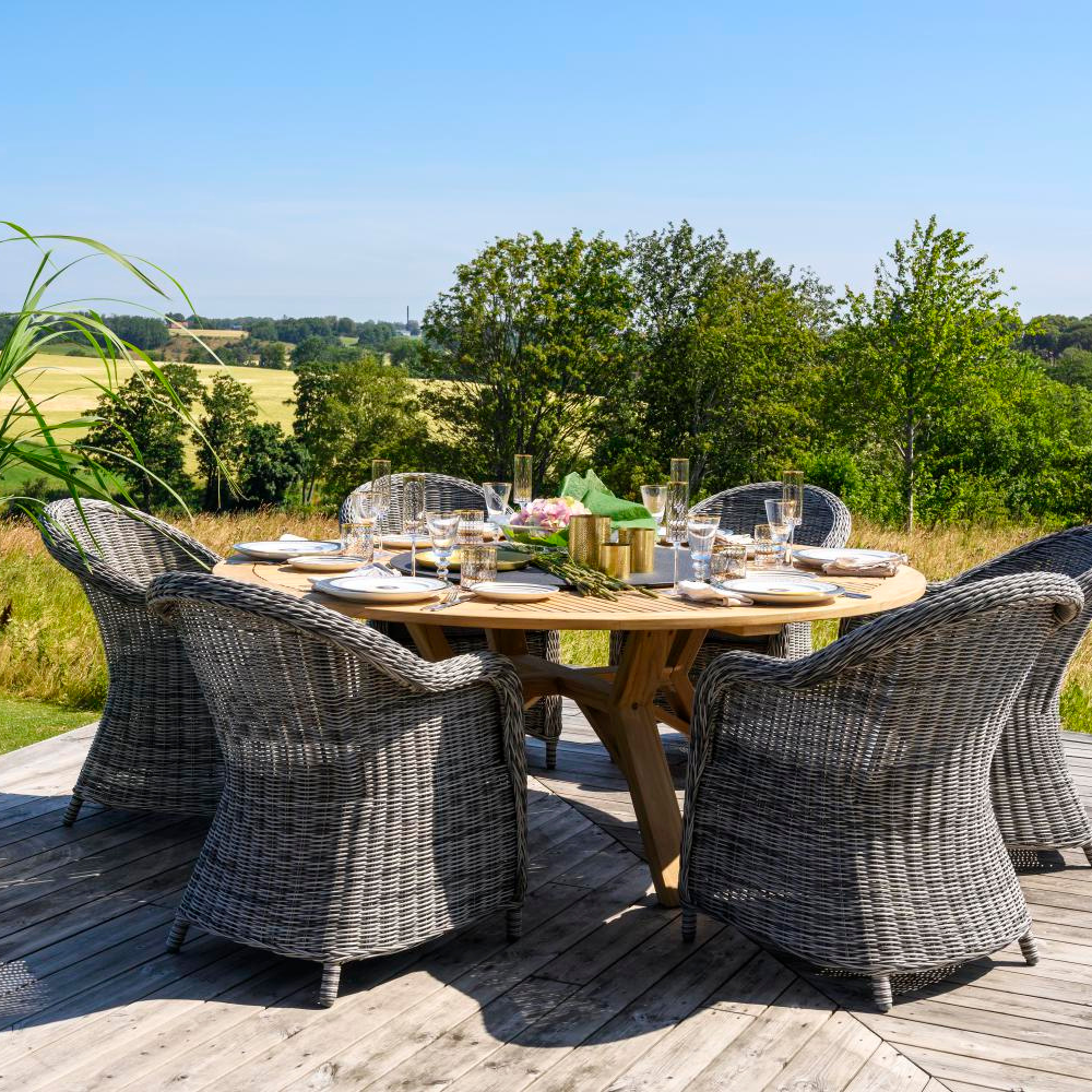 Brafab Circus havebord Ø180 med drejeskive