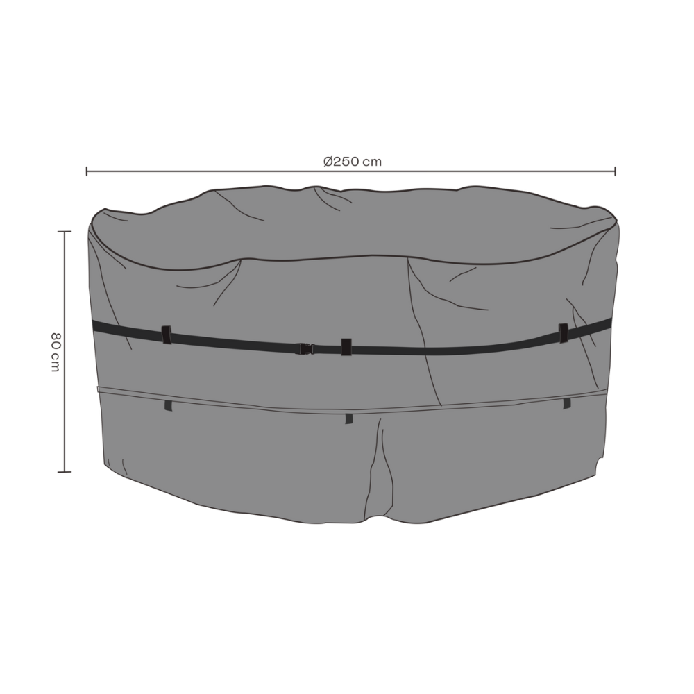 Brafab møbel cover til havemøbelsæt Ø250