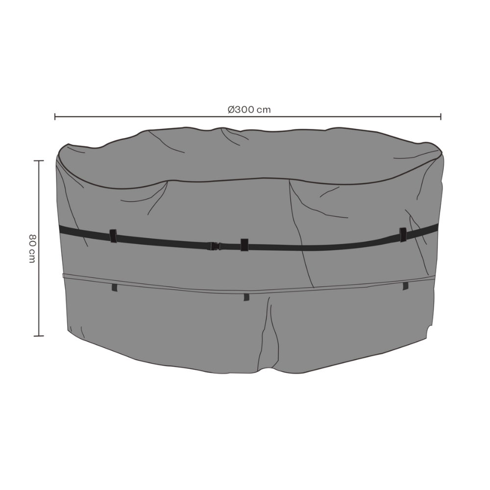 Brafab møbel cover til havemøbelsæt Ø300
