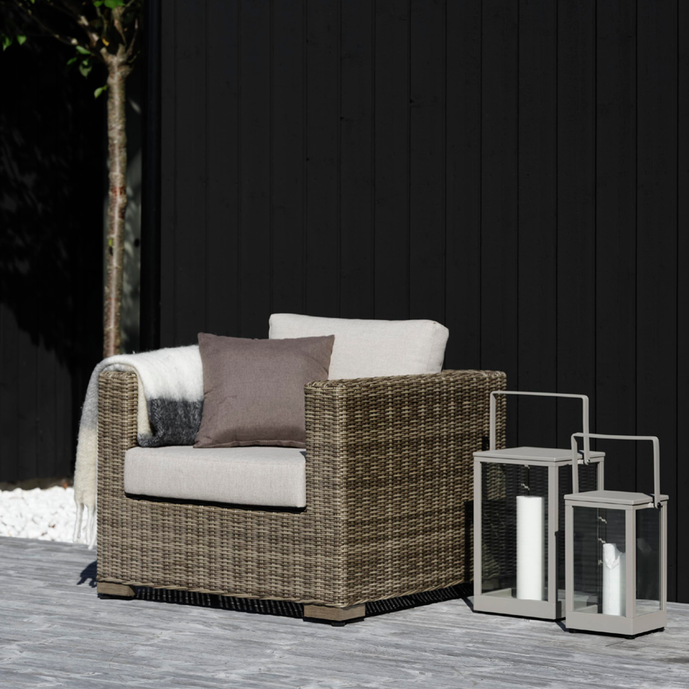 Brafab Ninja loungestol Stel: Naturfarvet | Hynder: Beige