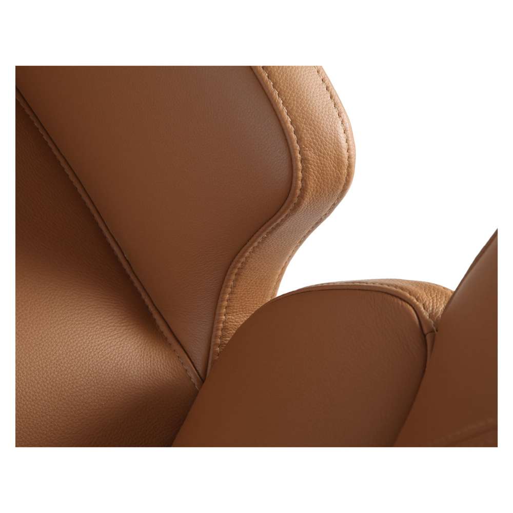 Conform Turtle fodskammel - cognac-farvet