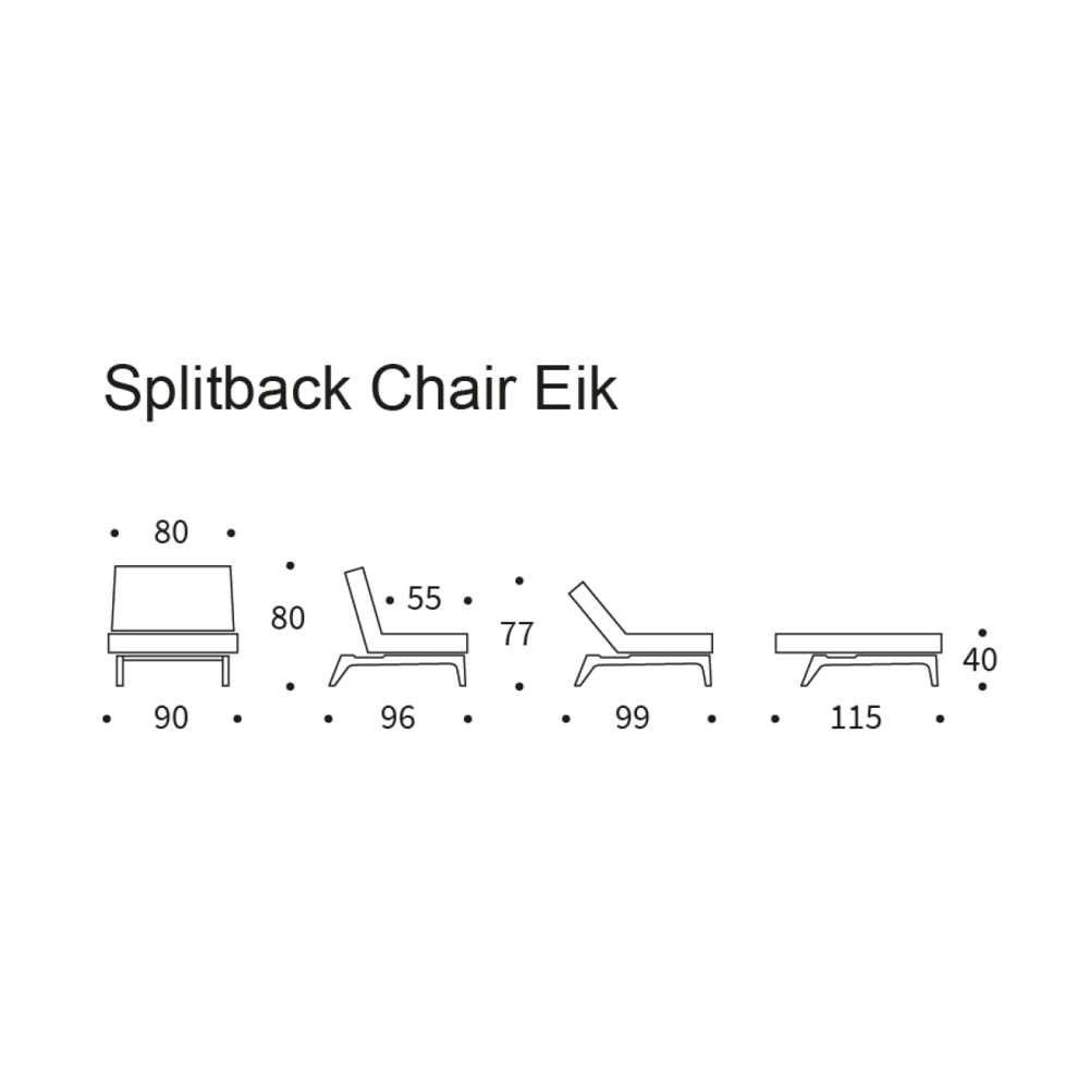 Innovation Living Splitback Eik stol