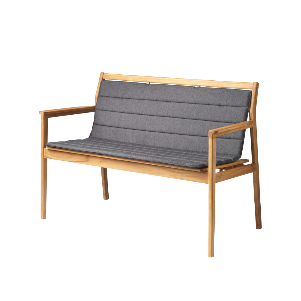 FDB M22 Sammen hynde t/M12 2 pers. bænk m. ryg Antracitgrå