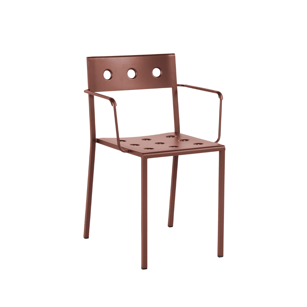 HAY Balcony havestol med armlæn Iron Red