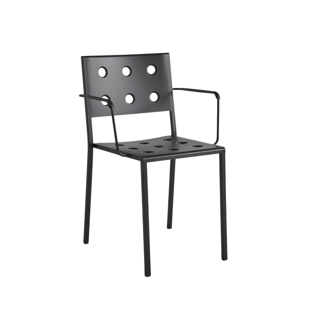 HAY Balcony spisebordsstol med armlæn Antracit