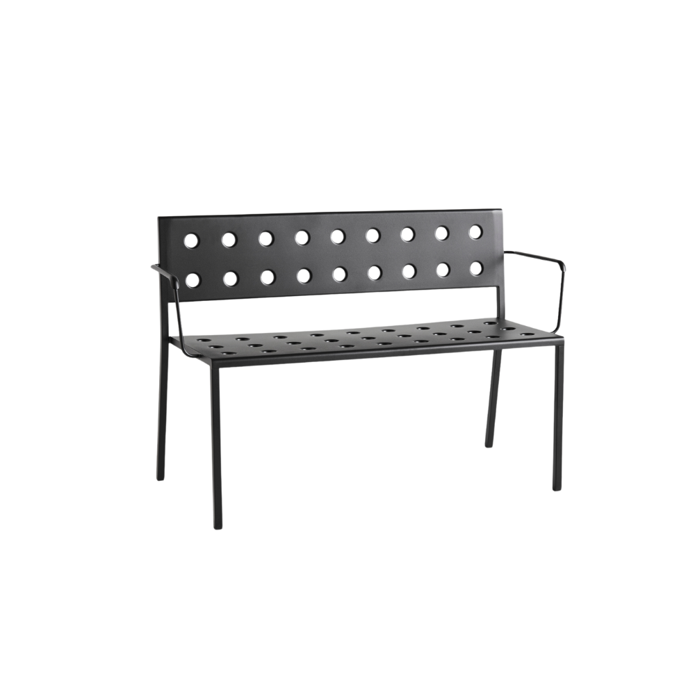 HAY Balcony havebænk med armlæn