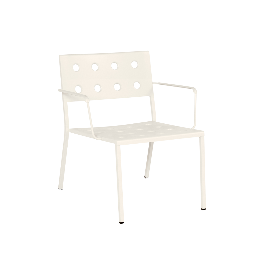 HAY Balcony loungestol med armlæn Chalk beige
