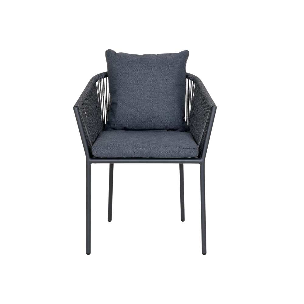 House Nordic Salerno spisebordsstol Grå/sort