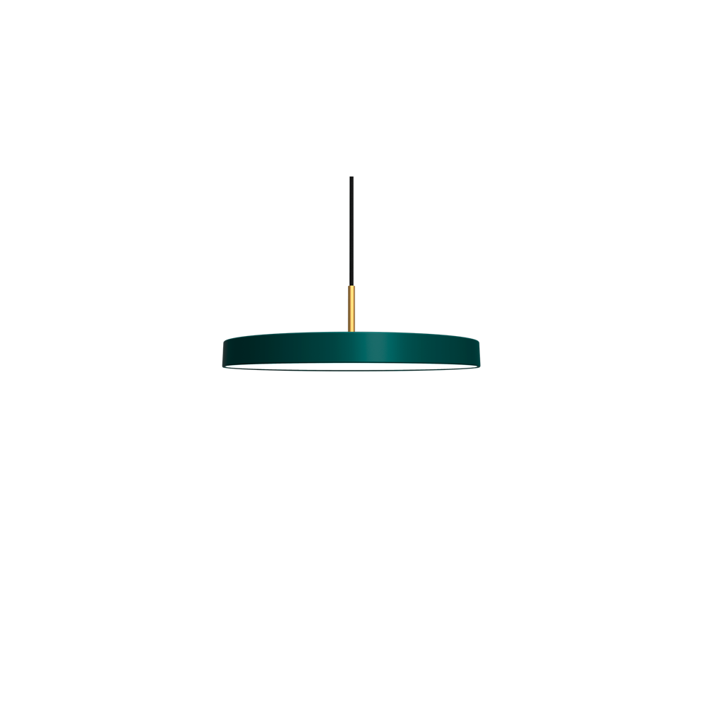 Asteria Medium - Forest green 43 x 14 cm, 2.7m cordset Pendel
