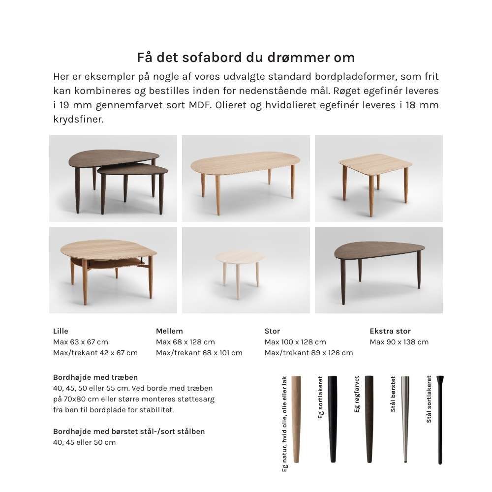 Thomsen Furniture Katrine Nordic sofabord rund lille