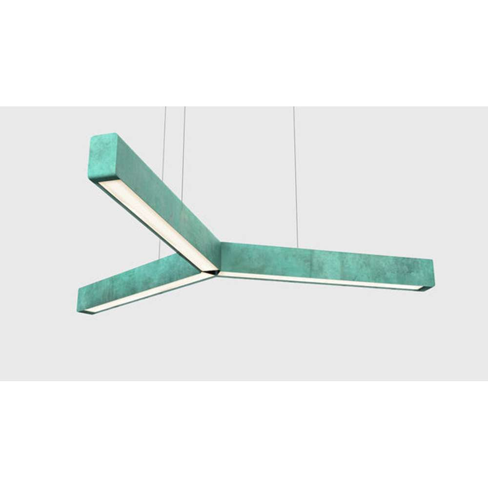 Y model cordless ø 80cm Pendel Irret kobber