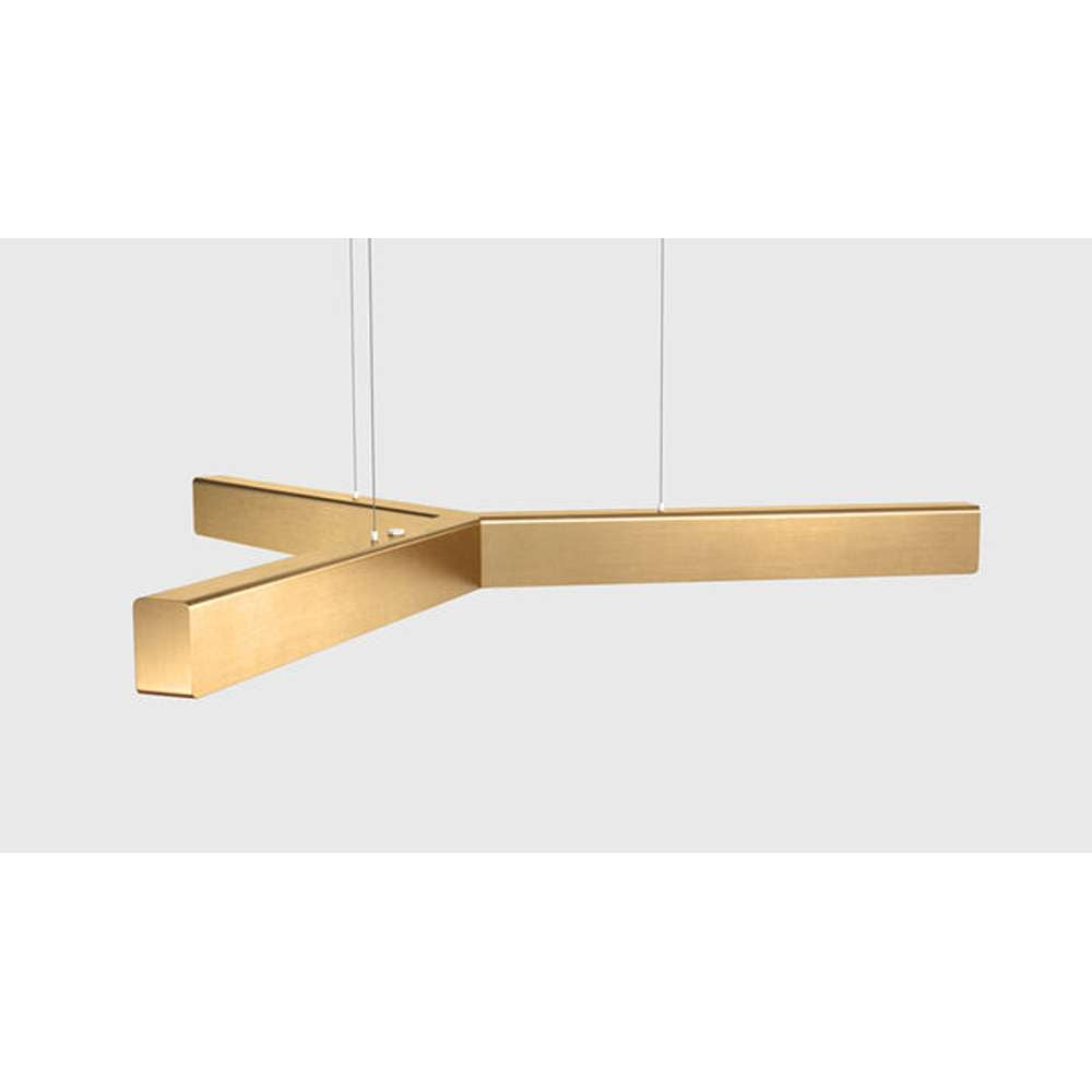 Y model cordless ø 80cm Pendel Børstet messing