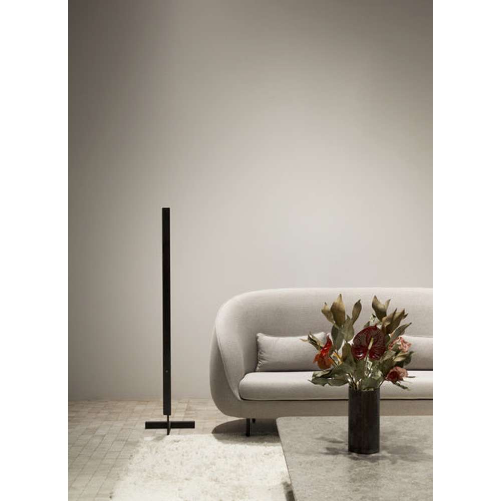 F model 165cm Gulvlampe Blåneret stål