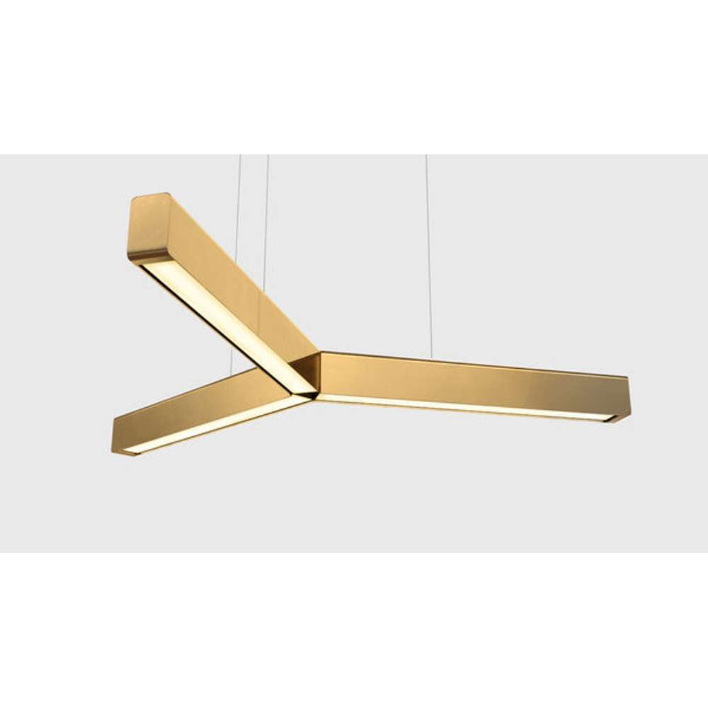 Y model cordless ø 80cm Pendel Poleret messing
