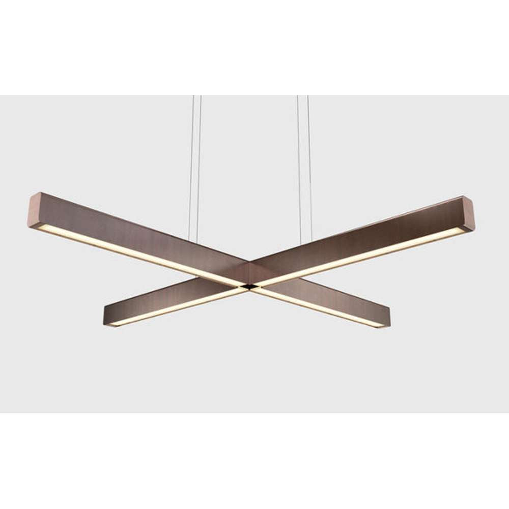 X model cordless ø 100cm Pendel Bruneret kobber