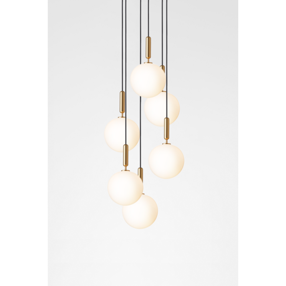 Miira 6 large, brass / opal Pendel Pendel