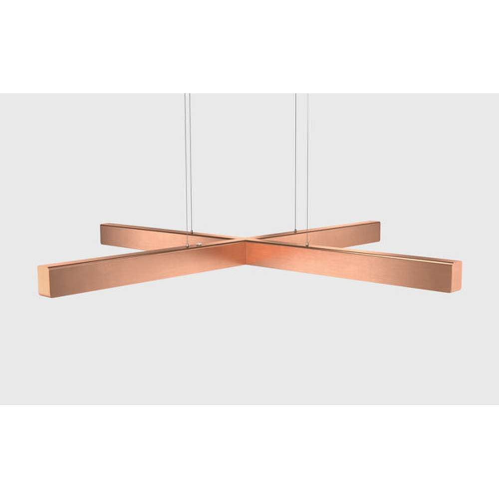 X model cordless ø 100cm Pendel Børstet kobber