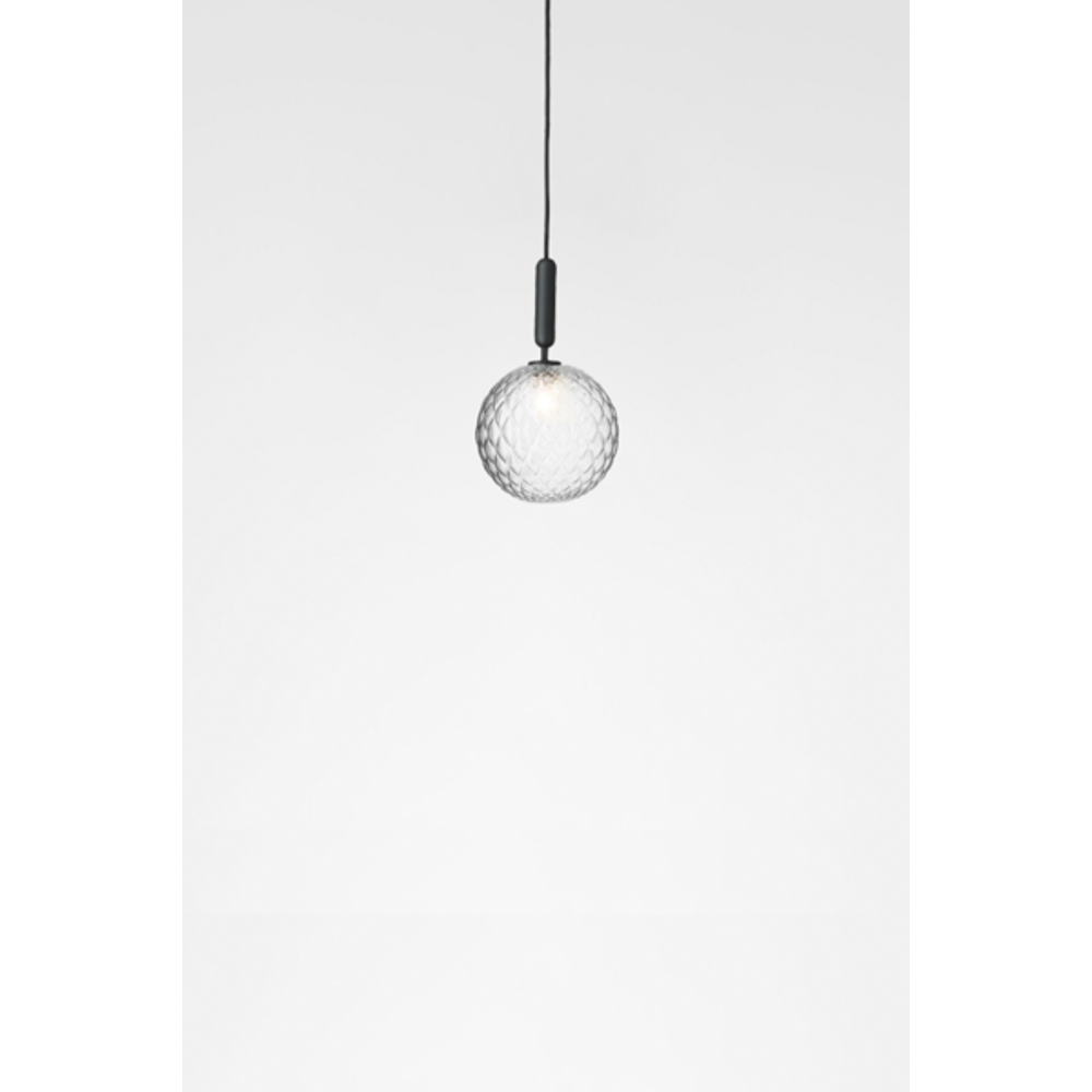 Miira 1 large, rock grey / optic clear Pendel