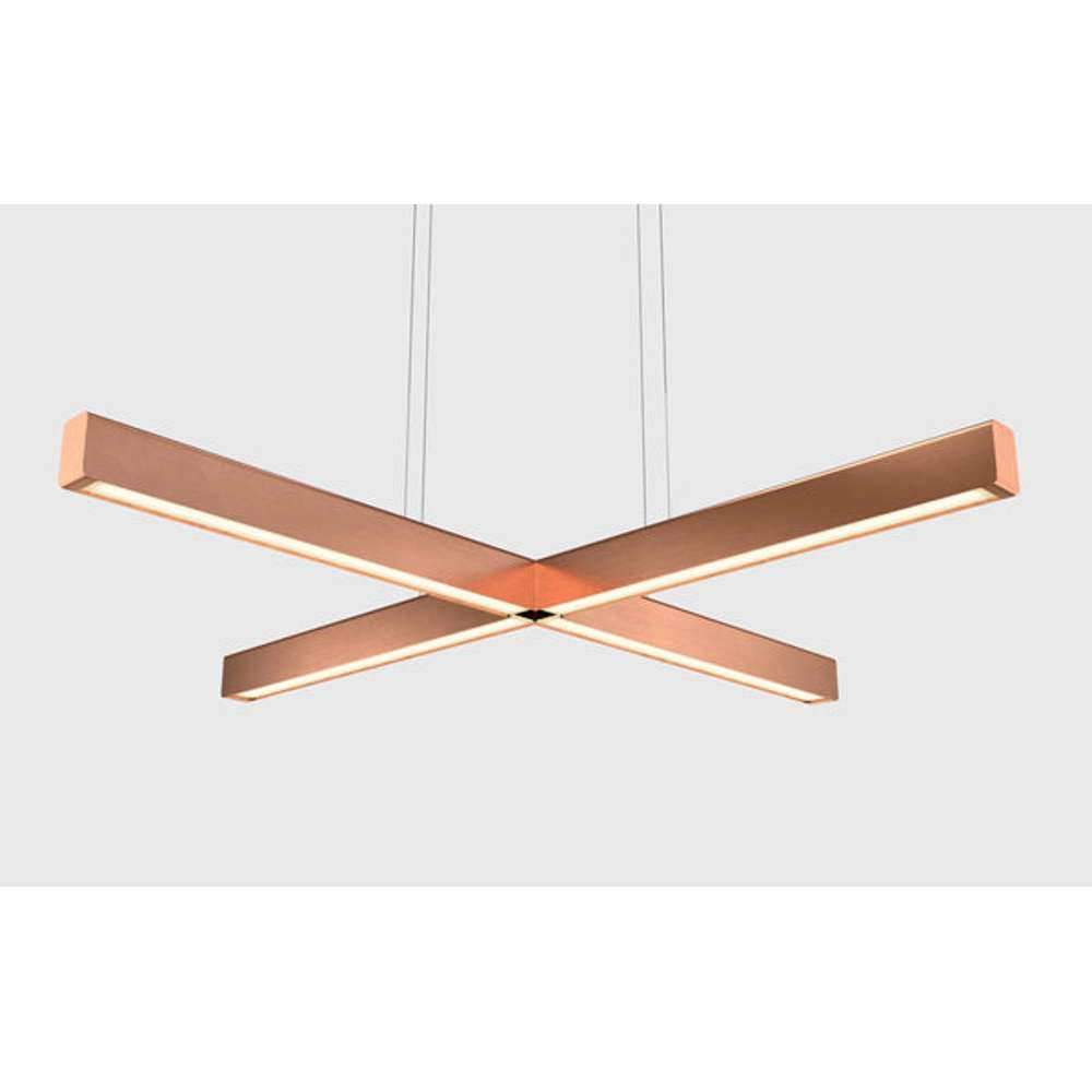 X model cordless ø 100cm Pendel Børstet kobber