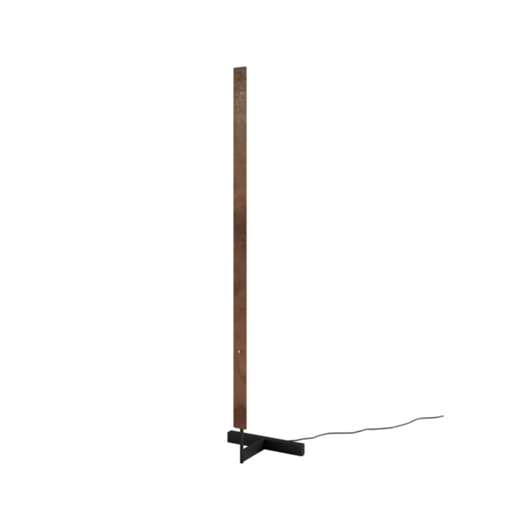 F model 165cm Gulvlampe Rusten stål