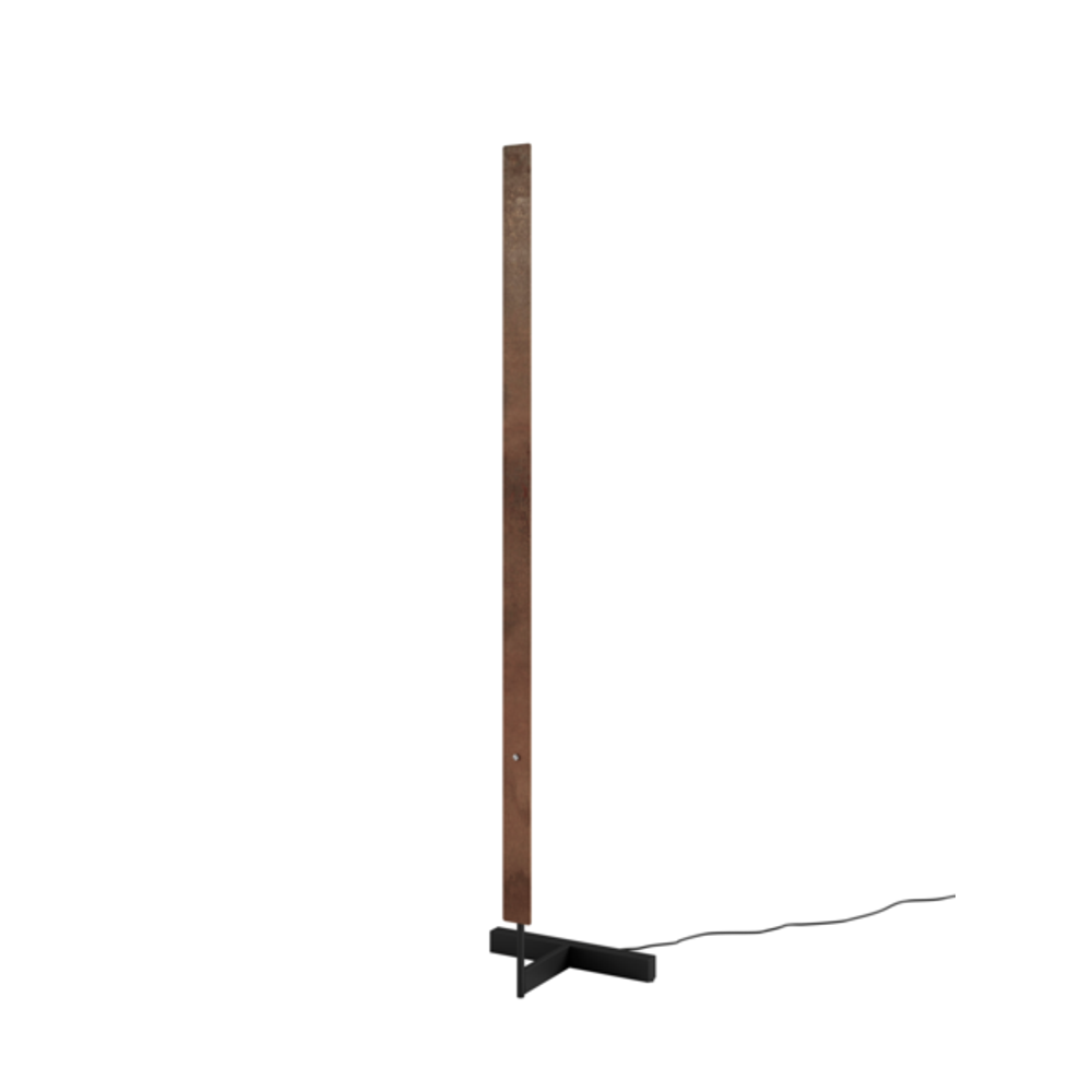 F model 165cm Gulvlampe Rusten stål