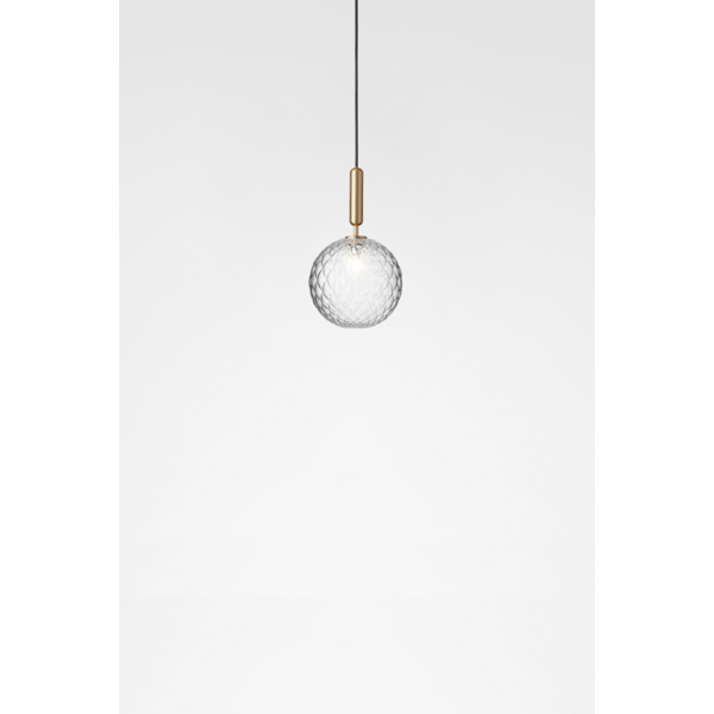 Miira 1 large, brass / optic clear Pendel