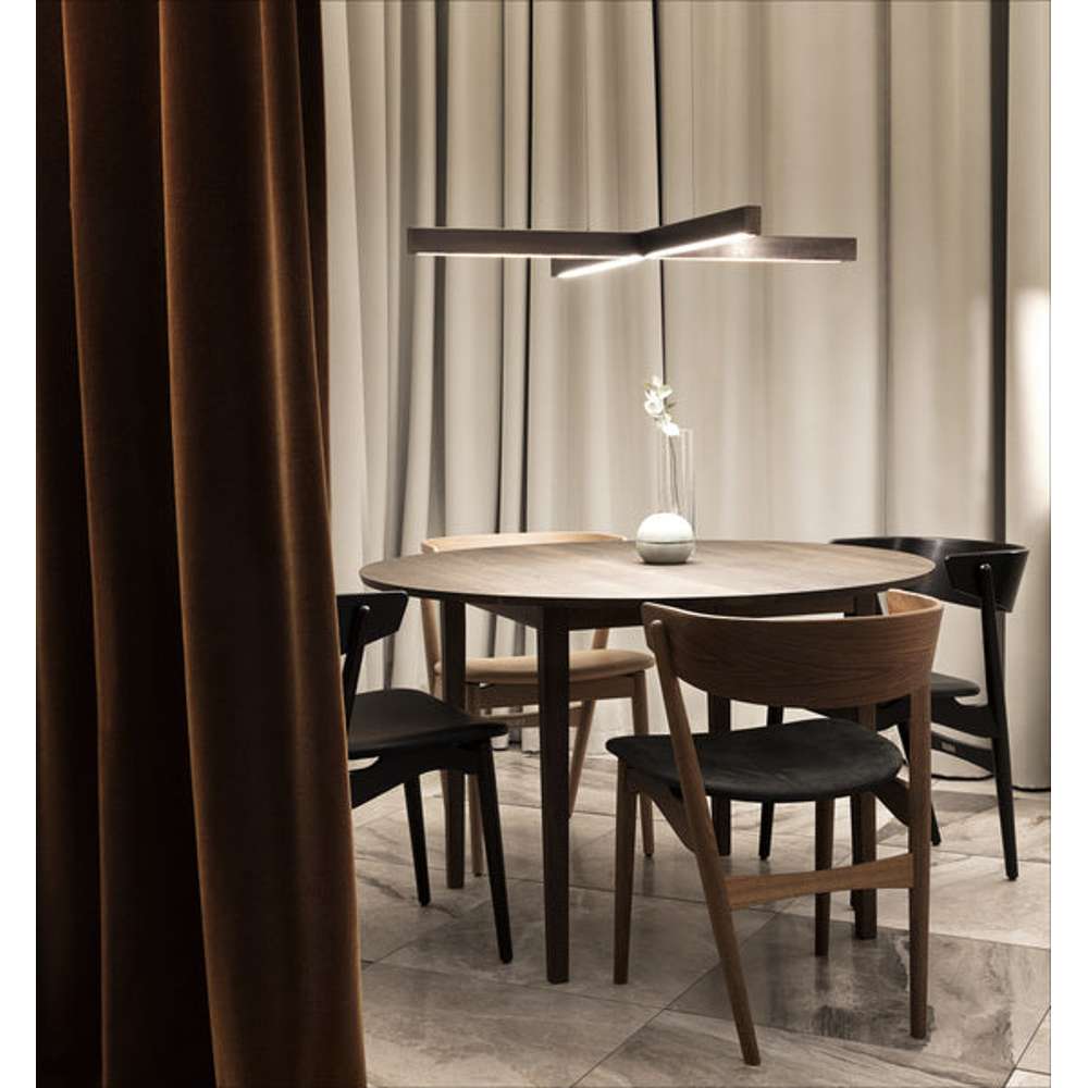 X model cordless ø 100cm Pendel Bruneret messing