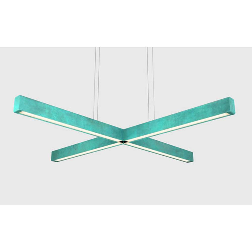 X model cordless ø 100cm Pendel Irret kobber