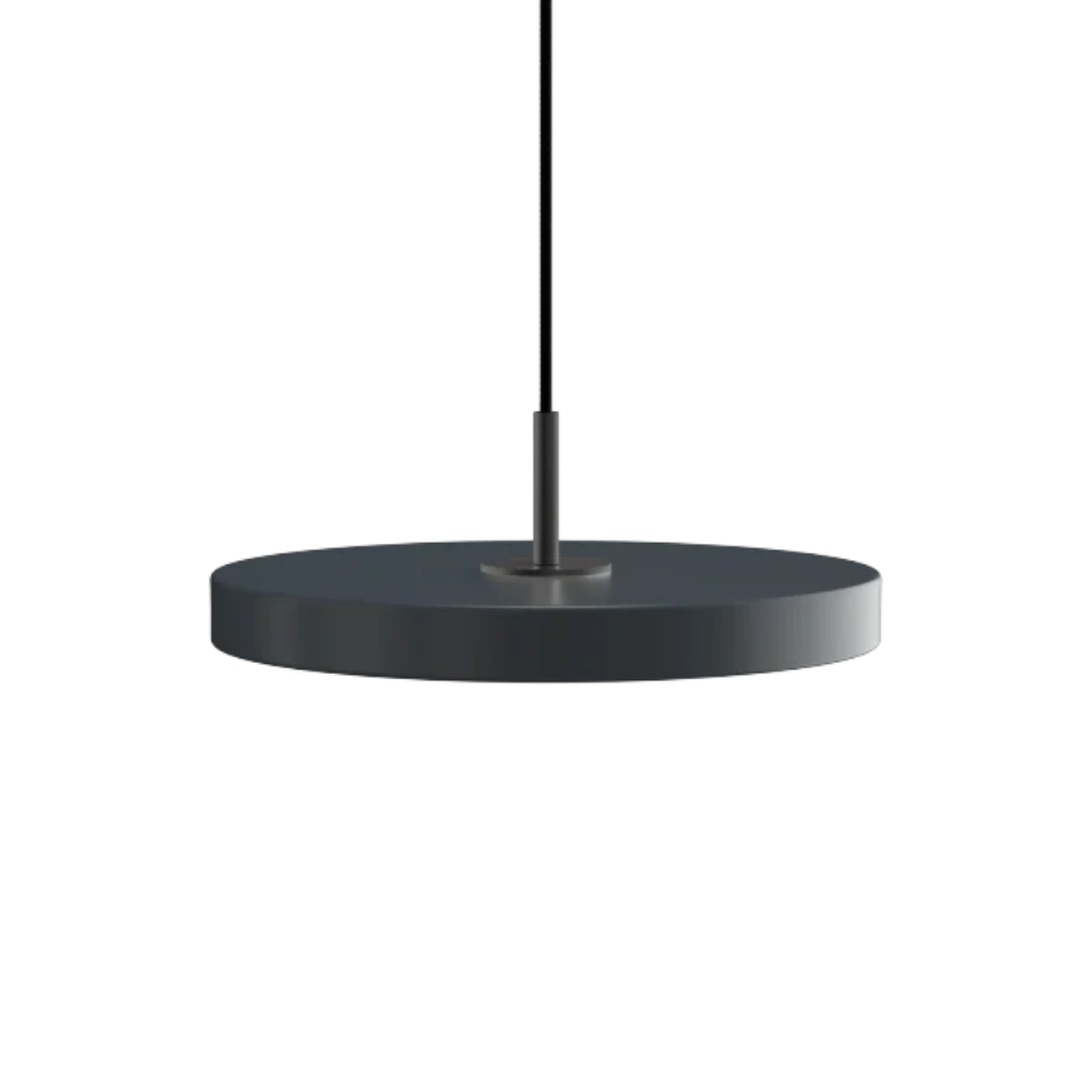 Asteria Mini Anthracite - Black Top 31 x 10,5 cm, 2.7m cordset Pendel
