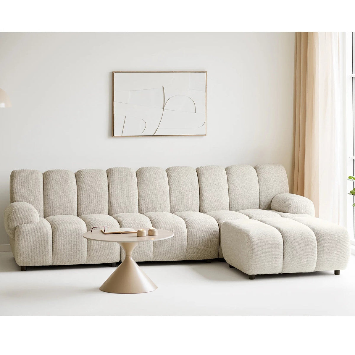 House Nordic Taza 3,5 personers modulsofa med puf