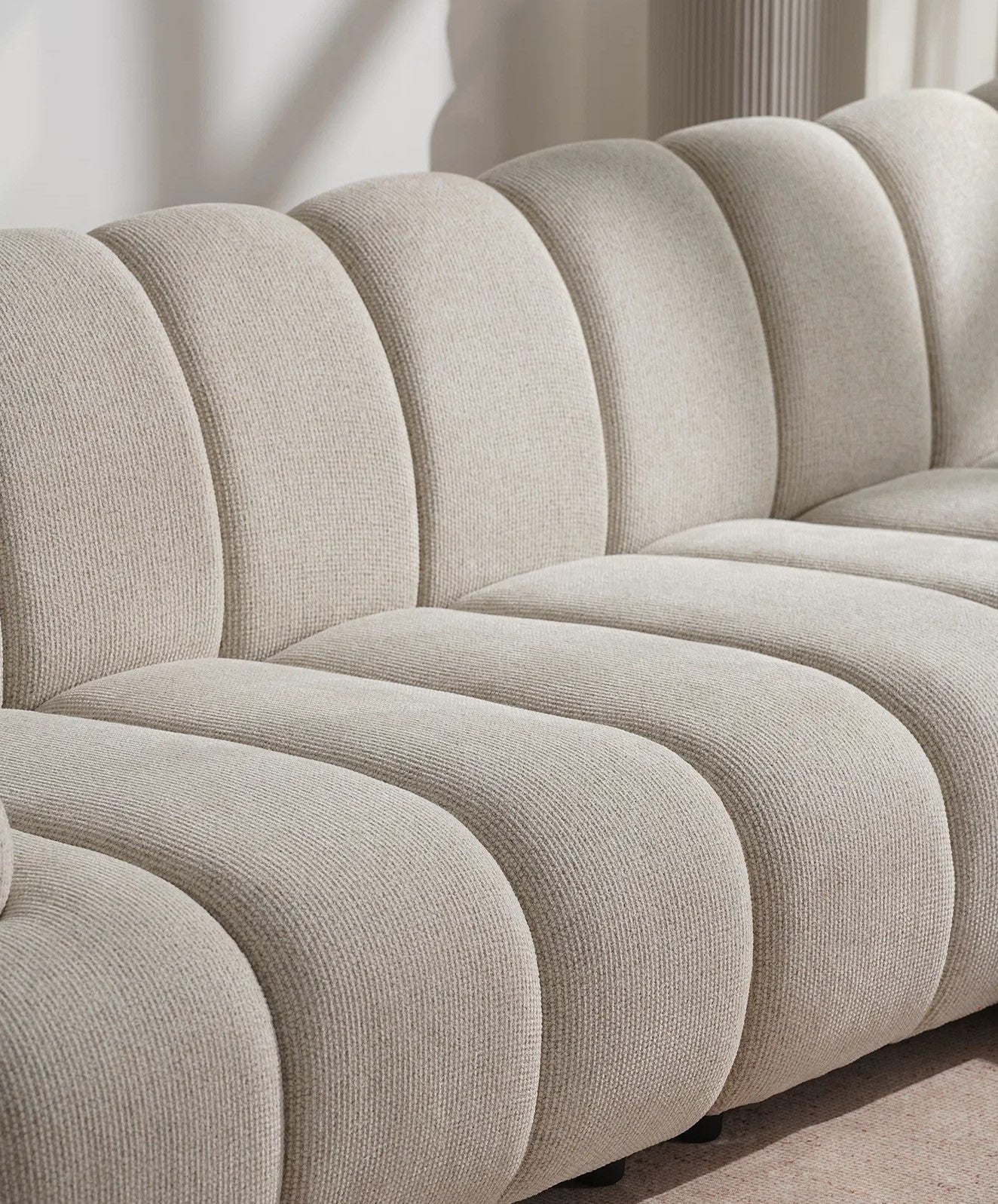 House Nordic Taza 3,5 personers modulsofa med puf