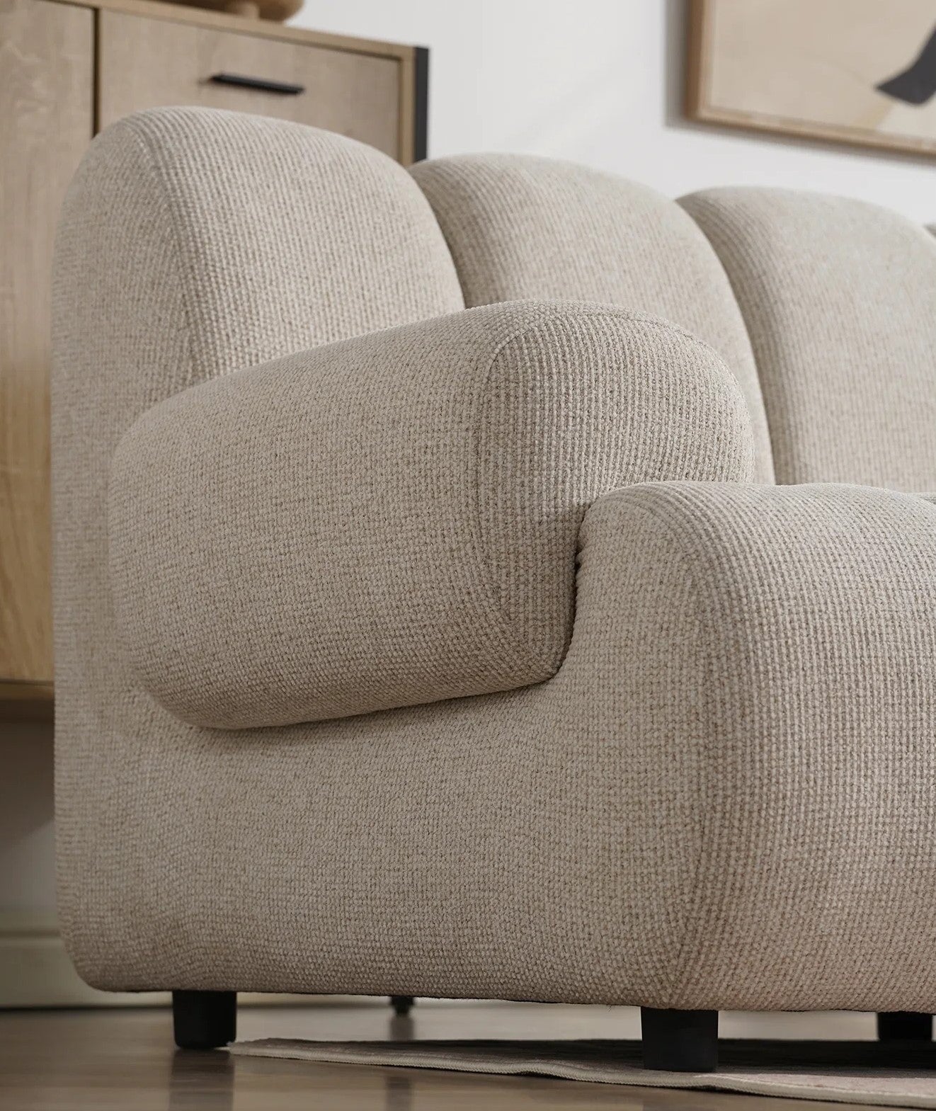 House Nordic Taza 3,5 personers modulsofa med puf