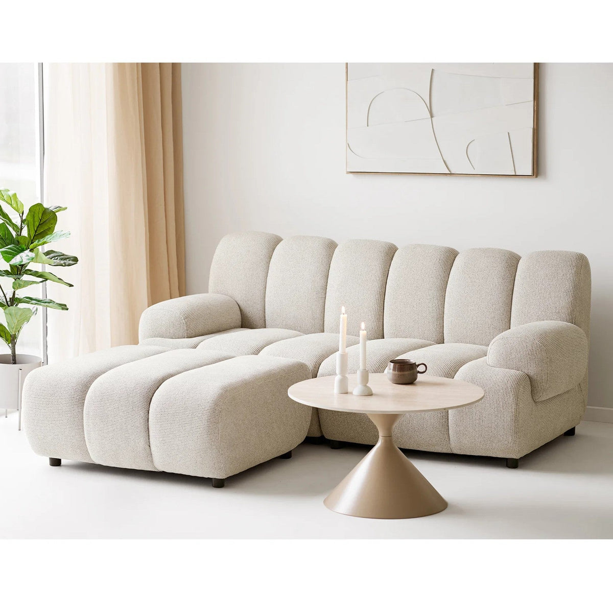 House Nordic Taza 2,5 personers modulsofa med puf