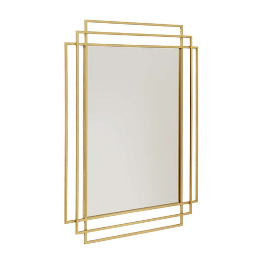 Nordal Square spejl m/guld finish