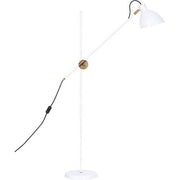 Kh# hvid rå messing Gulvlampe
