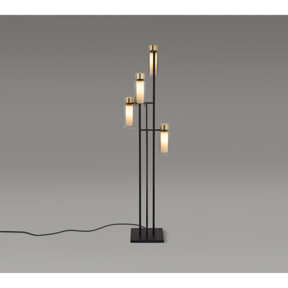 Osman 560.64 floor matt black + brushed brass Gulvlampe Gulvlampe