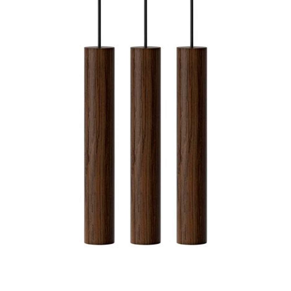 Chimes Cluster 3 - Dark Oak Ø 3 x 22cm Pendel