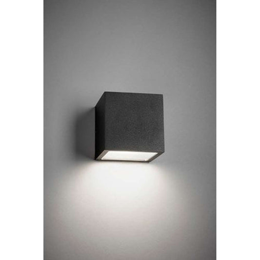 Cube down black Udendørslampe