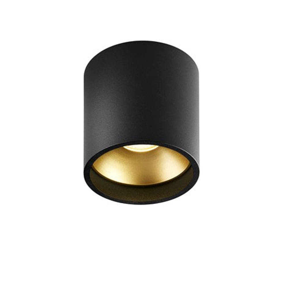 Solo 1 round black/gold Loftlampe Loftlampe