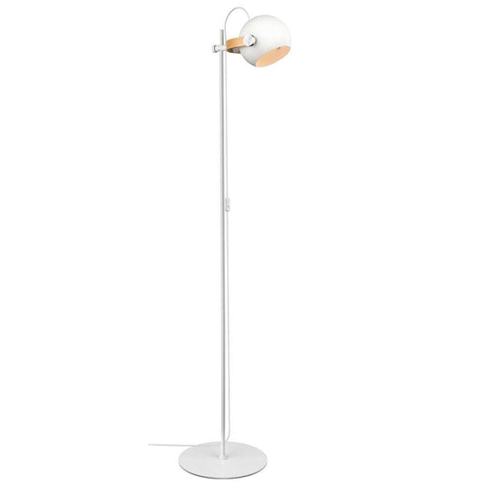 D.c  gulvlampe 1l ø18 e27,  hvid / eg