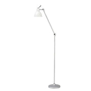 Luxy f1 gulv alu / mat hvid Gulvlampe