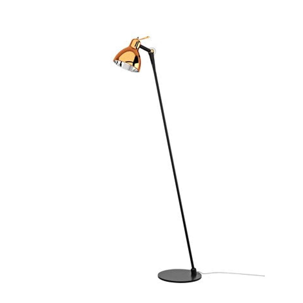 Luxy glam f0 gulvlampe sort/kobber Gulvlampe