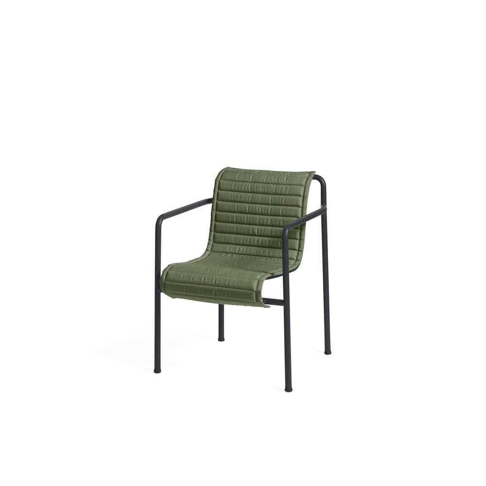 Hay Palissade quilted hynde til spisebordsstol olive