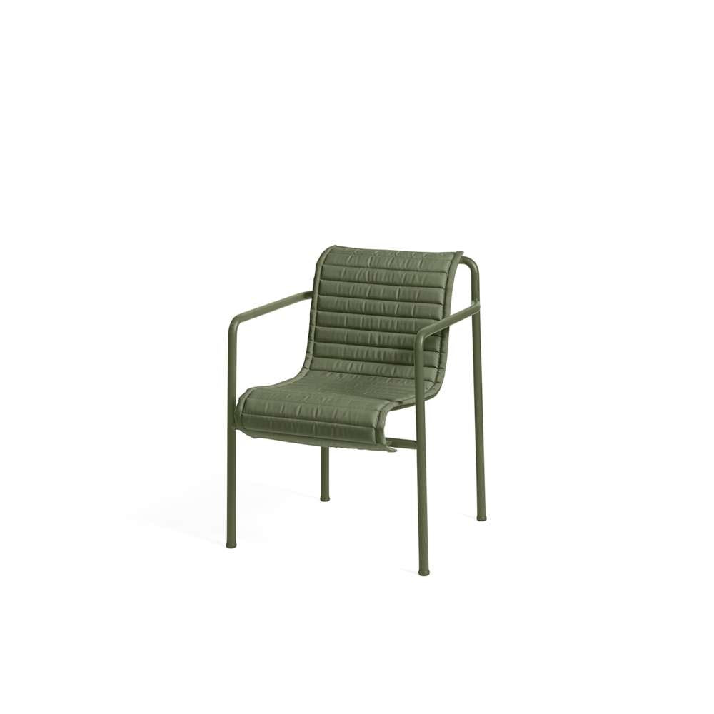 Hay Palissade quilted hynde til spisebordsstol olive