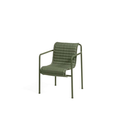 Hay Palissade quilted hynde til spisebordsstol olive