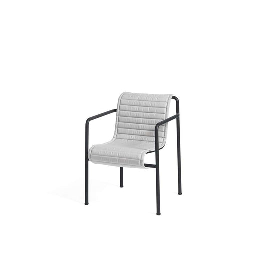 Hay Palissade quilted hynde til spisebordsstol sky grey