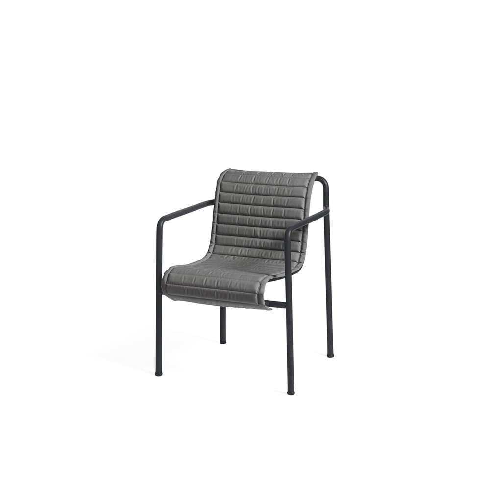 Hay Palissade quilted hynde til spisebordsstol anthracite
