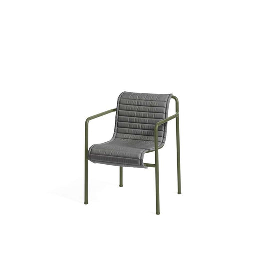 Hay Palissade quilted hynde til spisebordsstol anthracite