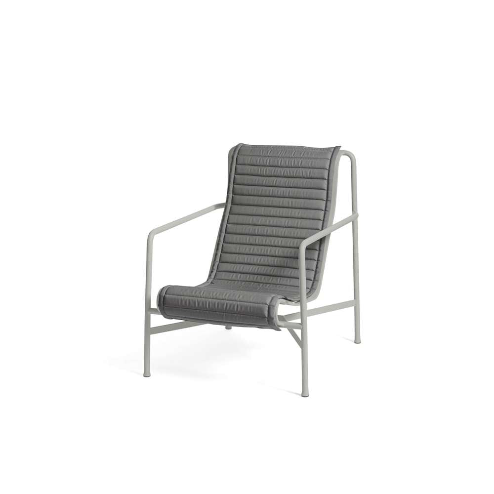Hay Palissade quilted hynde til loungestol høj anthracite