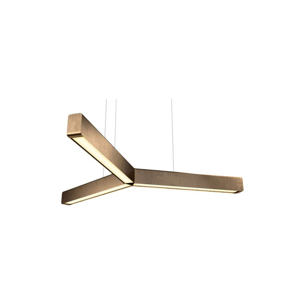 Y model cordless ø 80cm Pendel Bruneret messing